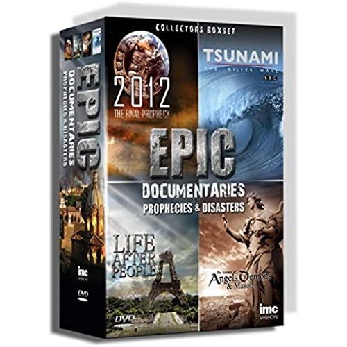 Epic Documentaries - Prophecies & Disasters - 4 Dvd Box Set - 2012 - The Final Prophecy, Life After People (Channel 4 & The History Channel), Tsunami The Killer Wave (Bbc1) And The Secrets Of Angels, de Unknown