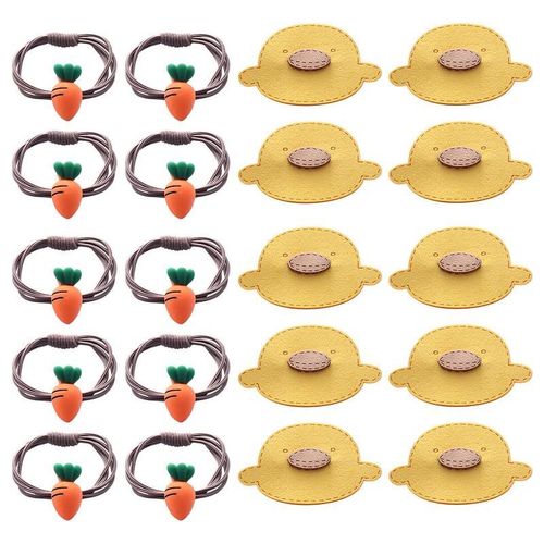 pingle  Cheveux Carotte Petit Canard Jaune, Cravates Mignonnes Simples Pour Filles Avec Petit Anneau De Cheveux Carotte