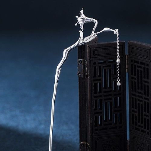 pingle  Cheveux Longue D't Pour Femmes, Coiffure Hanfu De Style Ancien, pingle  Cheveux Simple, Charme Exquis Et lgant, Bijoux En Argent