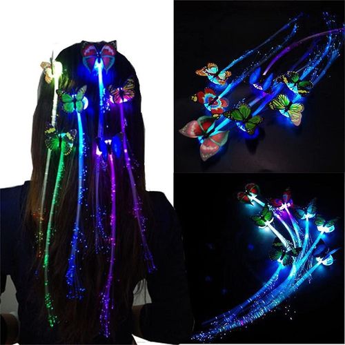 pingles  Cheveux Papillon  Led : Accessoires Lumineux Pour Ftes, Festivals Et Occasions Spciales