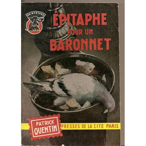 Epitaphe Pour Un Baronnet   de Patrick QUENTIN  Format Broch 