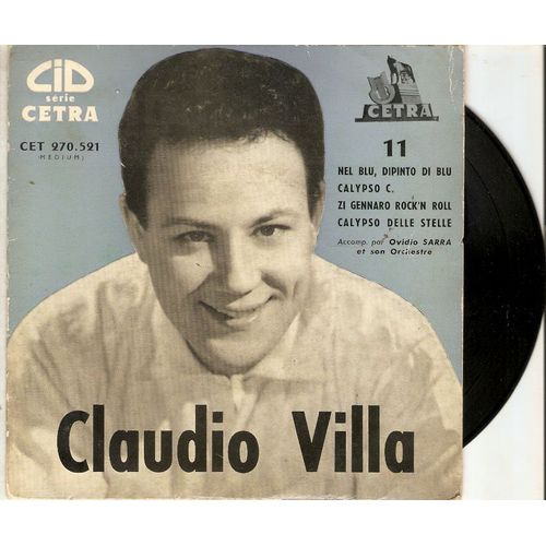 Ep N11 Nel Blu Dipinto Di Blu /Calypso C / Zi Gennaro Rock'roll / Calypso Delle Stelle - Claudio Villa