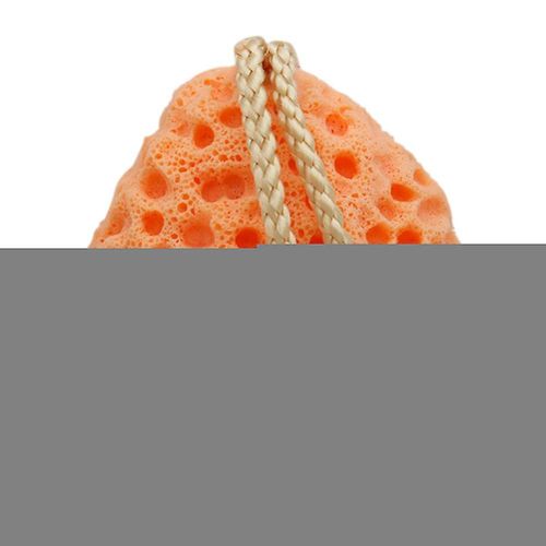 ponge De Bain Naturelle  L'orange Pour Enfants - ponge Exfoliante Douce Pour Le Visage Et Le Corps - Portable Et Douce Pour La Peau