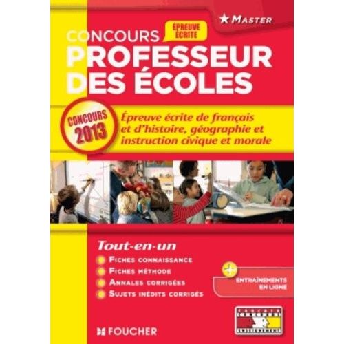 L'preuve crite De Franais Et D'histoire, Gographie Et Instruction Civique Et Morale - Concours Professeur Des coles   de Schreck Nicolas  Format Broch 