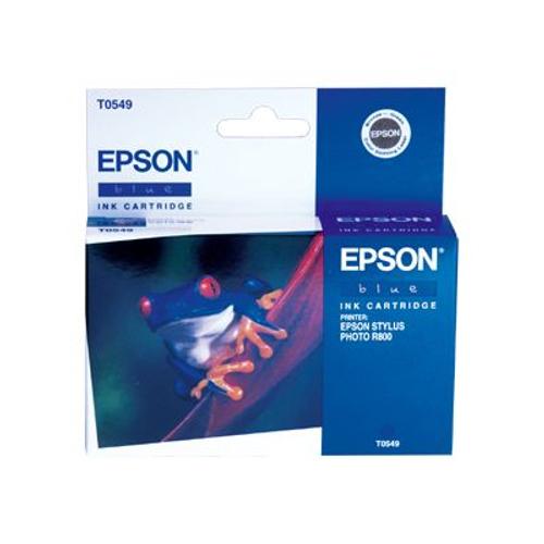 Epson T0549 - Cartouche D'impression - 1 X Bleu Pigment - 400 Pages - Pour Stylus Photo R1800, R800