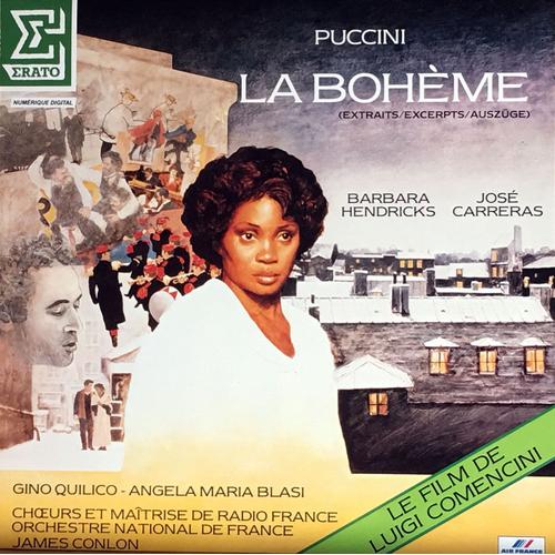 Erato 75458 -  La Bohme - (Puccini) -  Extraits Du Film De Luigi Comencini - Barbara Hendricks - Jos Carreras   - Barbara Hendricks - Jos Carreras - Puccini - La Bohme