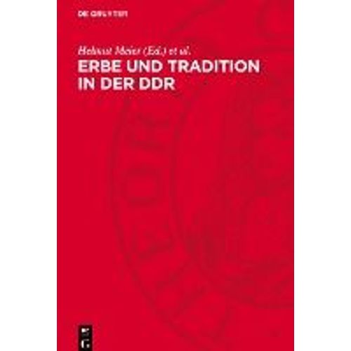 Erbe Und Tradition In Der Ddr    Format Reli 