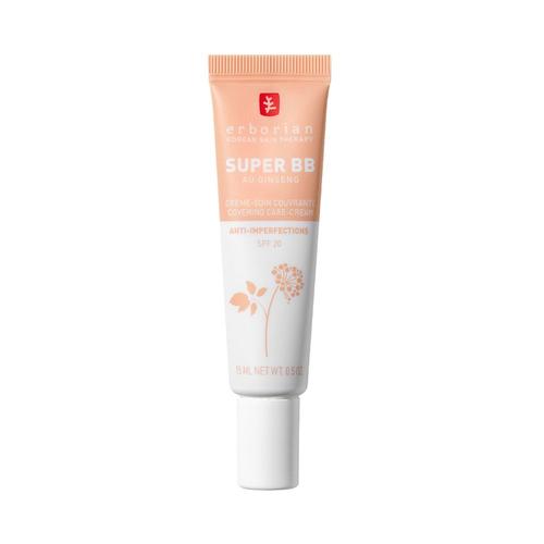 Erborian - Super Bb Au Ginseng Format Voyage Crme Soin Couvrante Anti-Imperfections Teinte Clair 15 Ml