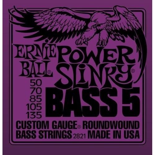 Ernie Ball Power Slinky - Pour Basse 5 Cordes 50/135 Accessoires Basses