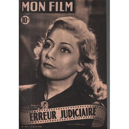 Erreur Judiciaire Revue Mon Film N° 100 Michèle Alfa Rakuten