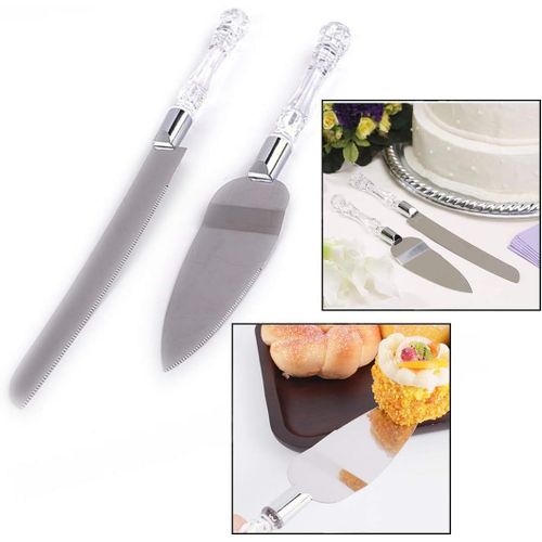 Ershi-2 Piece Spatules  Ptisserie Couteau  Gteau, Ensemble De Couverts  Gteau En Acier Inoxydable Couteau Et Pelle De Servic[2112]