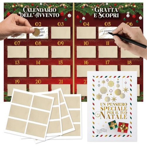 Ershi-Calendrier De L'avent Personnalis  Gratter - Calendrier De L'avent Cratif Homme Femme 2024 - Ide Cadeau Nol Originale P[3793]