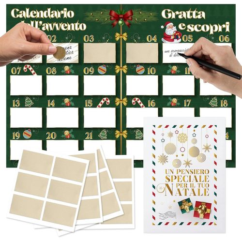 Ershi-Calendrier De L'avent Personnalis  Gratter - Calendrier De L'avent Cratif Homme Femme 2024 - Ide Cadeau Nol Originale P[3794]