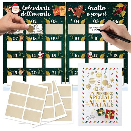 Ershi-Calendrier De L'avent Personnalis  Gratter - Calendrier De L'avent Cratif Homme Femme 2024 - Ide Cadeau Nol Originale P[3796]