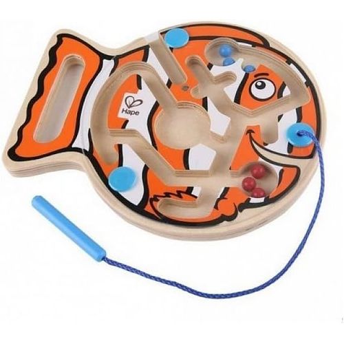Ershi-Circuit Billes Aimantes - Labyrinthe En Bois Poisson Clown - Jouet Enfant 2 Ans Et Plus - Dveloppement Motricit Fine, Log[2