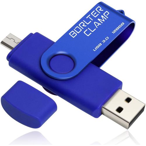 ERSHI-Cl USB 128 Go, 2 en 1 OTG USB 3.0 Mmoire Stick, Pivotant U Disque avec Port Micro USB pour Smartphone Android, Tablette et[7