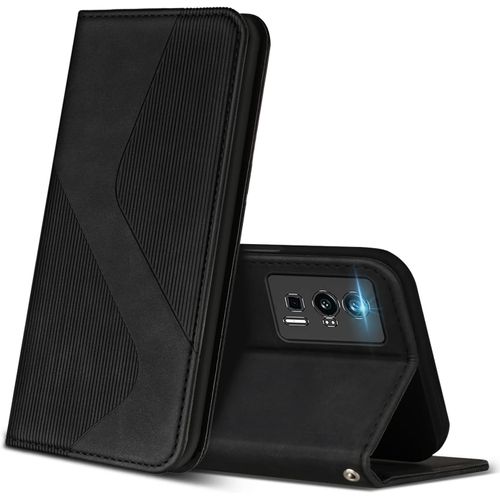 Ershi-Coque Pour Xiaomi Poco F5 Pro 5g, Premium tui Housse En Cuir De Protection Avec [Emplacements Cartes] [Magnetique], Clapet [1