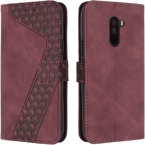 Ershi-Coque Pour Xiaomi Pocophone F1, Etui Protection Housse Premium En Cuir Pu Portefeuille tui Tlphone [Fermoir Magntique] [[1