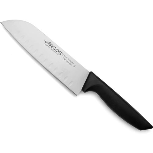 Ershi-Couteau Santoku Alvoles 18cm - Acier Inoxydable Nitrum, Coupe Prcise Et Durable, Manche Lger Et Rsistant, Idal Pour Via[1475]