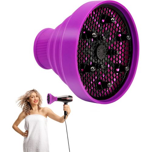 Ershi-Diffuseur Seche Cheveux,Diffuseur Cheveux Universel,Diffuseur Boucle Pliable,Diffuseur Cheveux Universel Pliable,Diffuseur S[4
