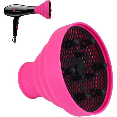 Ershi-Diffuseur Sche-Cheveux,Diffuseur En Silicone Pliable Accessoire Sche Cheveux Universel Pour Cheveux Naturels Boucls Ondul[3