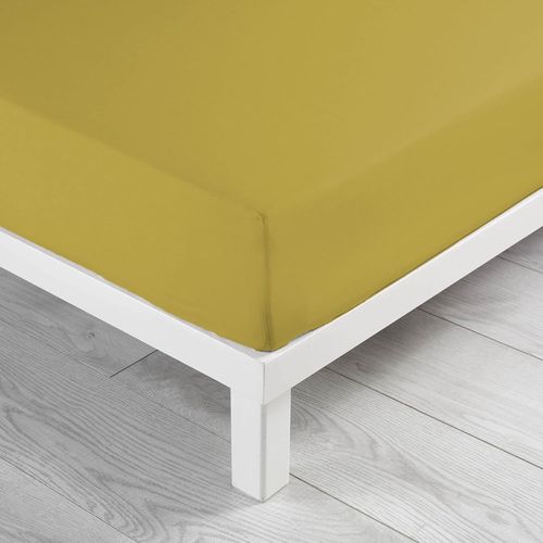 Ershi-Douceur D'intrieur, Drap Housse (160 X 200 Cm) Linette Jaune, 100% Coton[577]
