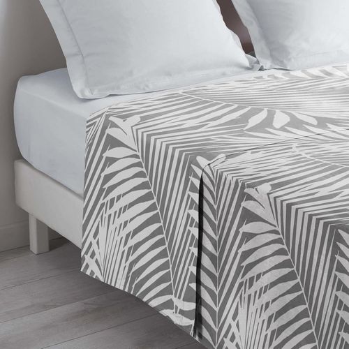 Ershi-Douceur D'intrieur, Drap Plat (180 X 290 Cm) Botania Gris, 100% Coton[90]