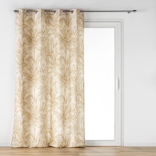 Ershi-Douceur D'intrieur, Rideau  Oeillets (140 X 240 Cm) Dune, Coton / Polyester Imprim[975]