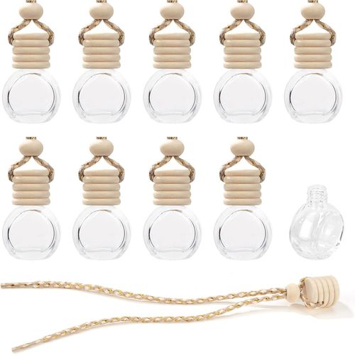 Ershi-Flacons De Parfum Dsodorisants Pour Voiture En Verre Rechargeables Transparent Diffuseur D'huiles Essentielles Aromathrapi[4