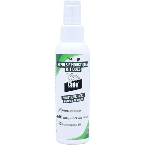 Ershi-K-Ocide - Rpulsif Moustique & Tiques - Lotion Corps Et Textile - Solution Brevet Textile - 100 Ml[96]
