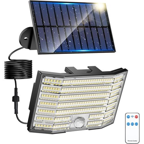 Ershi-Lampe Solaire Extrieur Dtecteur De Mouvement, 226 Led Lumiere Solaire Ip65 tanche, 3 Modes clairage Extrieur Solaire Po[1251]