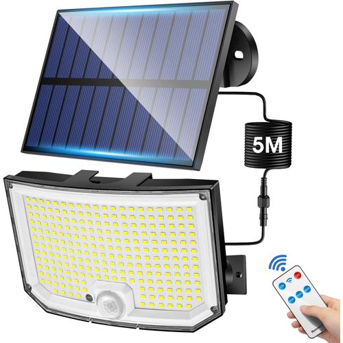 Ershi-Lampes Solaires D'extrieur De Jardin, 238 Led, 2000 Lm, 3 Modes, Lumire De Scurit  Distance Avec Dtecteur De Mouvement[368]