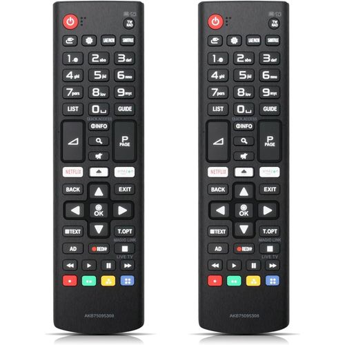 ERSHI-Lot de 2 tlcommandes de rechange pour tlcommande LG, compatibles avec toutes les tlcommandes LG - Aucune programmation[1