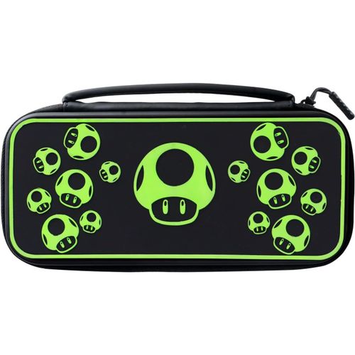 Ershi-Pdp Gaming Licence Officiel Switch Console Case - 1-Up Glow-In-The-Dark - Works Avec Switch Oled & Lite[651]