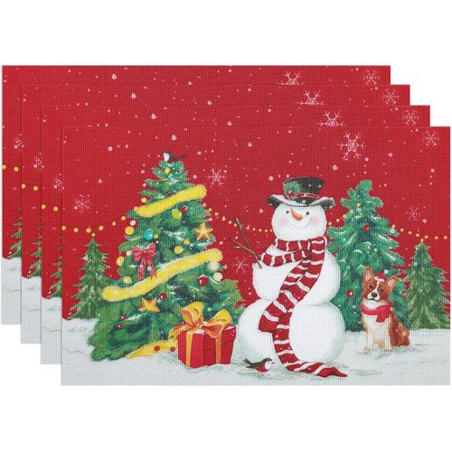Ershi- Sets De Table Lavables NoL Sets De Table Hiver Sets De Table Dcorations De Noel Hiver NoL Dcorationsets De Table Pvc Ant[1375]