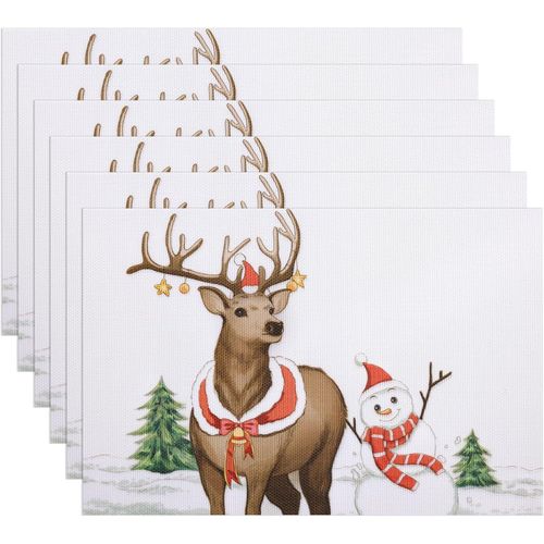 Ershi- Sets De Table Lavables NoL Sets De Table Hiver Sets De Table Dcorations De Noel Hiver NoL Dcorationsets De Table Pvc Ant[1381]