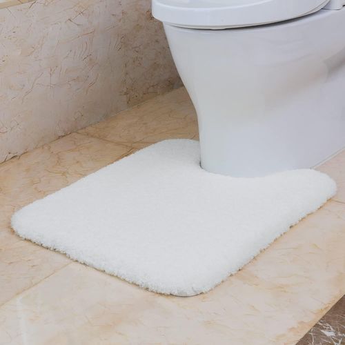 Ershi-Tapis Contour Wc Antidrapant Tapis De Toilette Wc paissi Tapis Wc Absorbant Tapis Salle De Bain Ultra Doux En Microfibre, [824]
