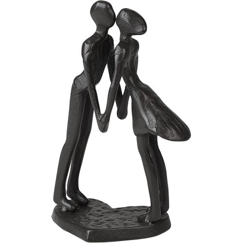 Ershi-Vintage Figurine De Couple Fer Couple Embrasser Statue Petite Sculpture Romantique Statue De Couple En Mtal Statue D'amour [2236]