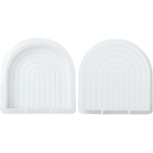 Eryi-1 PiCe Arc-En-Ciel Pont Bougies Moules En Forme De U Arc En Silicone Moules En RSine Moulage Moules Pour Savon Bougies Maison FTe Artisanat DCor