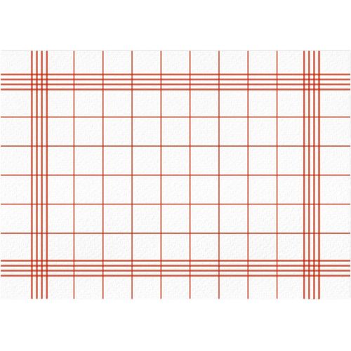 ERYI-100 Sets De Table Optique Air De Campagne Rouge Blanc | Din A3 Recctangle I Sous-Mains Napperon Papier, Modern Usage Unique |Dv_328