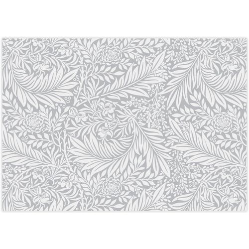 Eryi-100 Sous-Mains Avec Motif Floral Gris Blanc I Din A3 Carr I Set De Table En Papier I Design Moderne I Gris Blanc I Set De Table Jetable I Restauration Et Usage Domestique I Dv1083