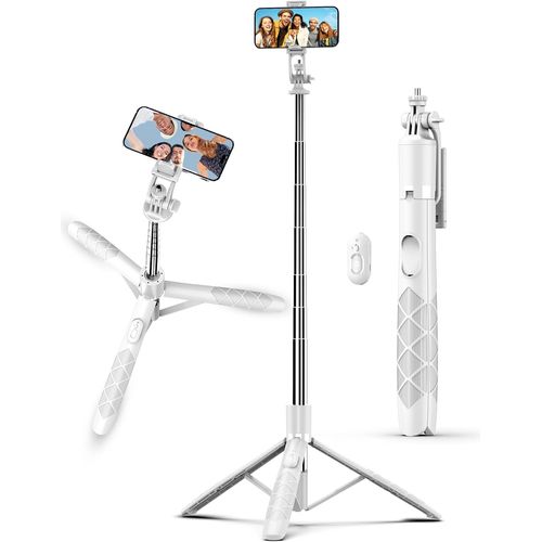 ERYI-180Cm Trepied Smartphone, Extensible Perche A Selfie Trepied, Trpied Pour Tlphone Avec Tlcommande Dtachable Compatible Avec Iphone 15/14/13/12, Samsung, Appareil Photo Et Gopro