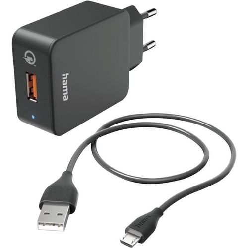 Eryi-19,5w Chargeur Usb Rapide Compatible Iphone, Samsung - [Pd + Qc 3.0] [Recharge Optimise] [1 Port Usb A] [Cble Micro-Usb In[4179]