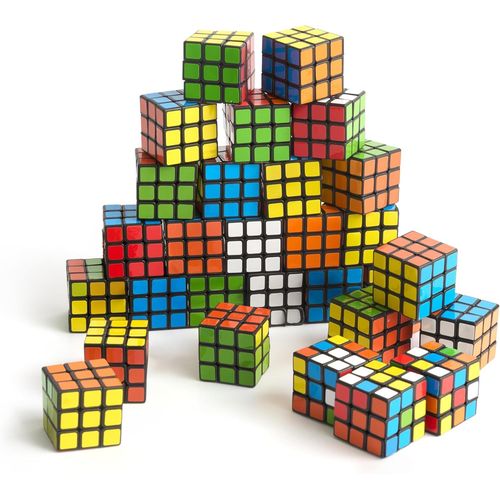 ERYI-- 30 Jouets Fidget Puzzle Cube De Vitesse, 3X3 - Parfait Comme Mini Jeux Pour Remplir Les Sacs De Fte Pour Les Enfants, Casse-Tte Multipack Classroom Rewards Prizes