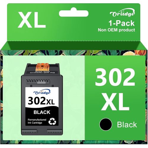 Eryi-302xl Cartouches D'encre Remplacement Pour Cartouche Hp 302 Xl Noir Pour Hp Envy 4520 4525 4527 4524, Deskjet 3639 3630 3632 3636 3634 2130, Officejet 3831 3833 3830 4650 5220 (1 Noir)