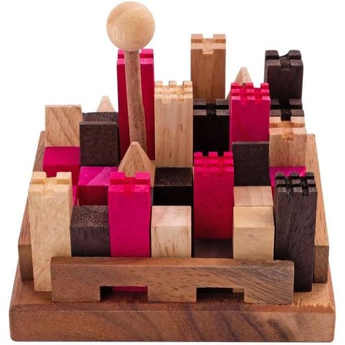 Eryi-- 350150 - Le Chteau Fort - Casse-Tte En Bois Niveau Difficile \U2013 11 Pices \U2013 13 Combinaisons \U2013  Partir De 10 Ans - cologique - Casse Tete Expert