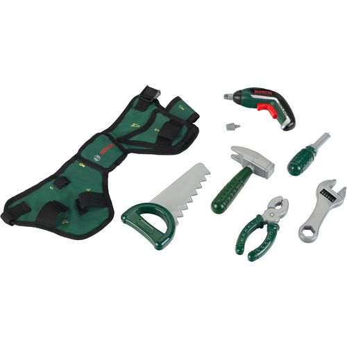 Eryi-8313 Ceinture  Outils Bosch Avec Visseuse lectronique Ixolino Ii - Livre Avec 5 Outils : Tournevis, Pince, Marteau, Etc. - Dimensions : 76 X 24 X 4,5 Cm - Pour Enfants  Partir De 3 Ans
