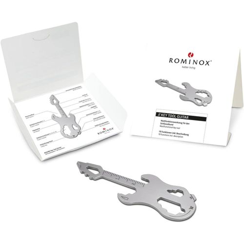 ERYI-Article Cadeau : Key Tool Guitare, 19 Fonctions, Keytool Keytool Guitare, Electrique, Acier Inoxydable Multitool Avec Description De Fonction, Outil Multifonction, Voyage Ou Vacances