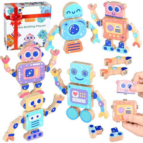 ERYI-Blocs De Construction En Bois Montessori - Jouet  Partir De 3 Ans