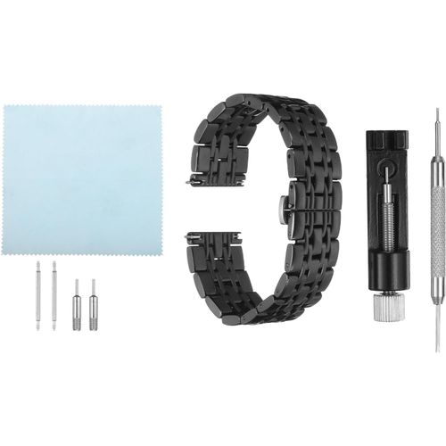 Eryi-Bracelet De Montre En Maille D'acier Inoxydable De 22 Mm  Dgagement Rapide - Bracelet De Montre Rglable Et Pliable Avec Fermoir Papillon - Bracelet De Rechange Pour Homme Et Femme -